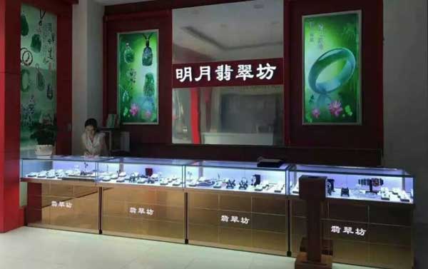 翡翠店鋪展示柜怎么制作?方案色彩怎么搭配?